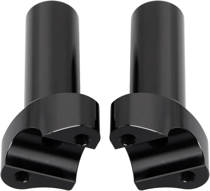 YDLMT Straight Black 4" Handlebar Riser Fit for Harley 1 inch Handlebars Dyna Street bob Heritage Softail Sportster XL 883 1200 - Image 3